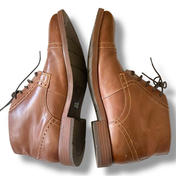 Nunn Bush Middleton Leather Cap Toe Chukka Boots 8 Preppy Workcore Cognac Brown main image 6